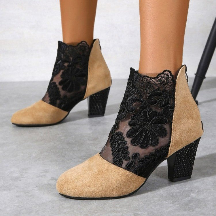 Damen High Heels mit eleganter Spitze für den Sommer