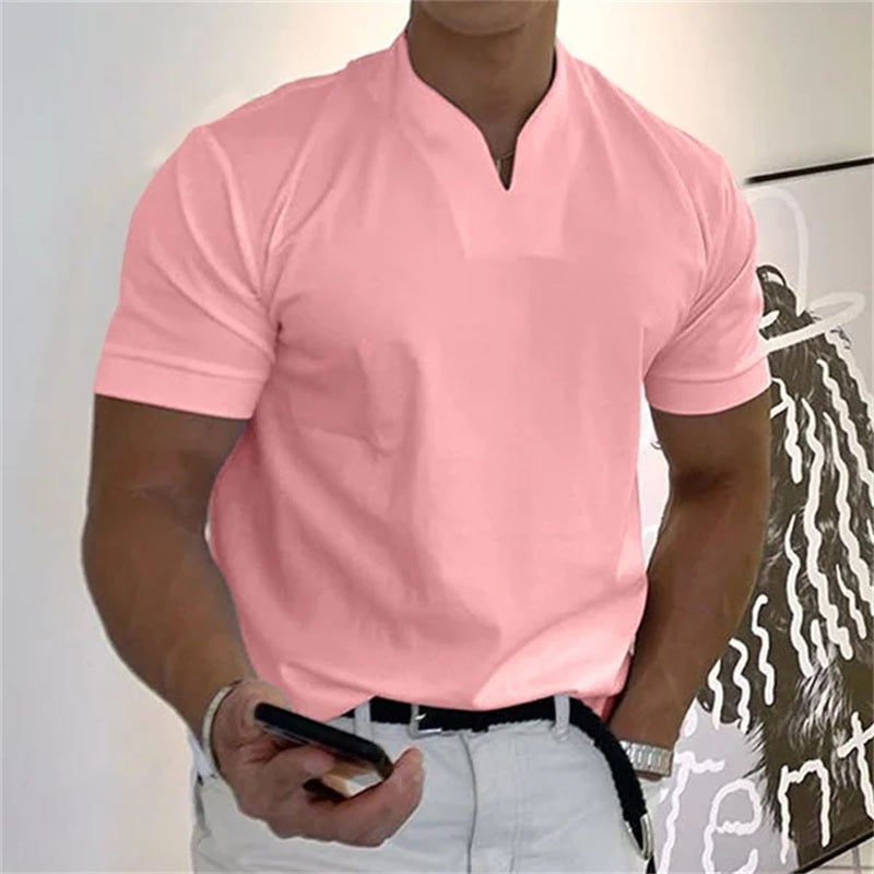⏰ Now only 50% off! 💎 Men Gentlemans Business Short Sleeve Fitness T-shirt