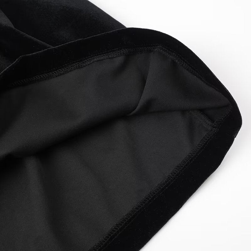 🎅Weihnachts-Specials🎁Elegantes Langarmkleid mit eckigem Ausschnitt