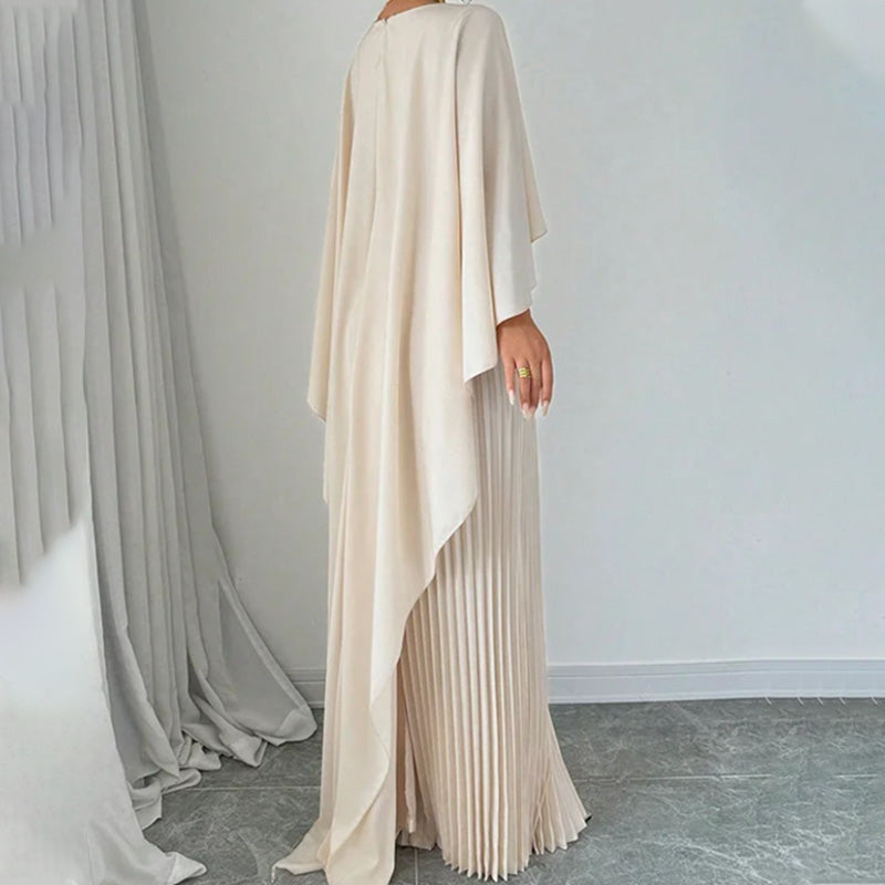 💖LAST DAY SALE 49% OFF💖Elegantes einzigartiges Kleid mit Bügelfalte in unregelmäßiger Form