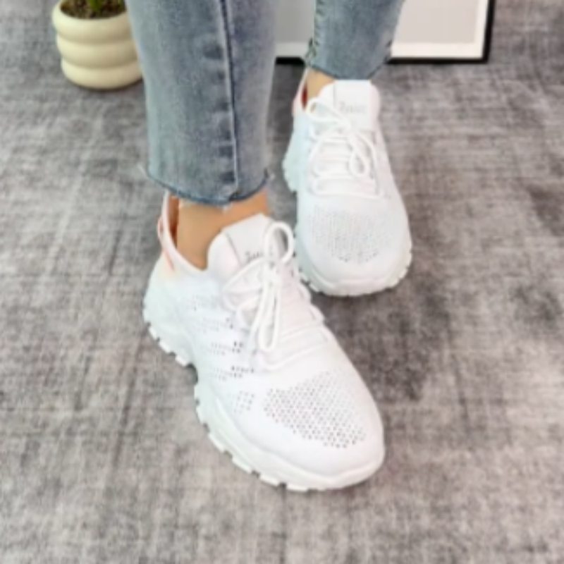 Trendige, atmungsaktive Mesh-Laufschuhe für Damen