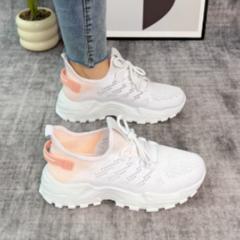 Trendige, atmungsaktive Mesh-Laufschuhe für Damen