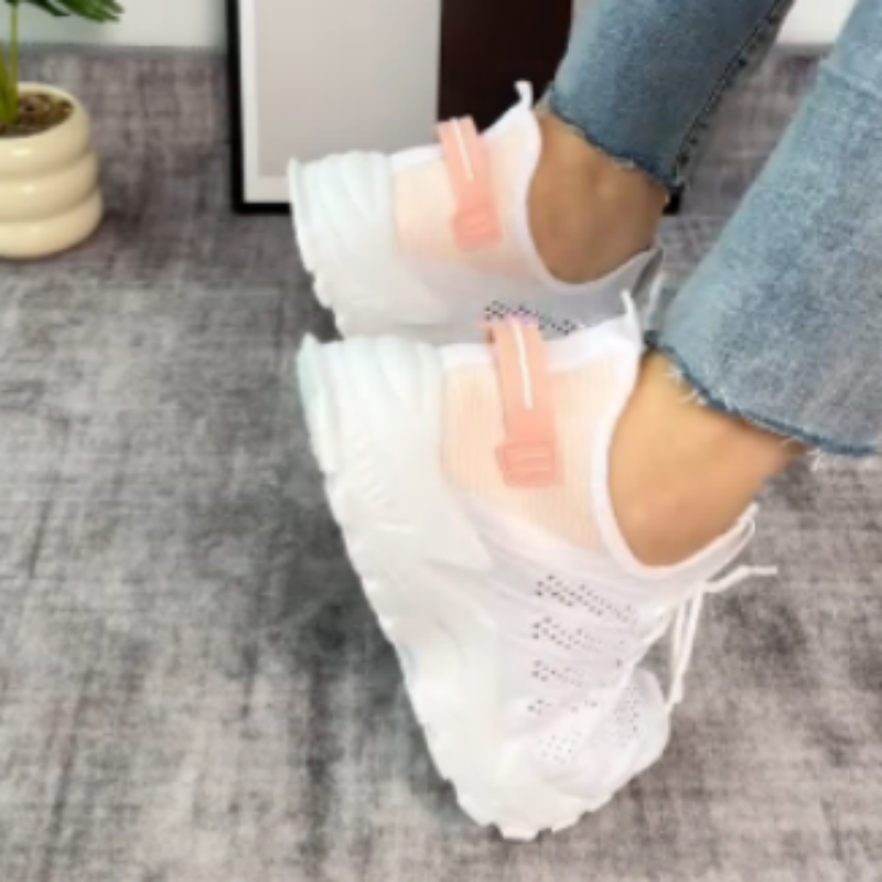 Trendige, atmungsaktive Mesh-Laufschuhe für Damen