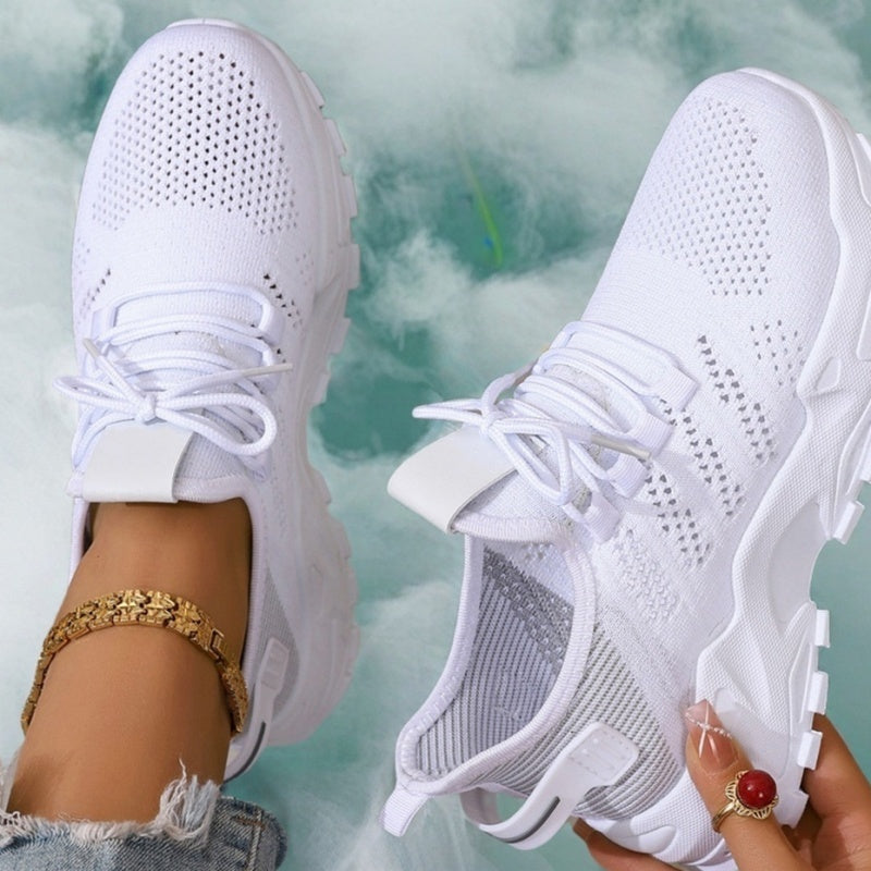 Trendige, atmungsaktive Mesh-Laufschuhe für Damen