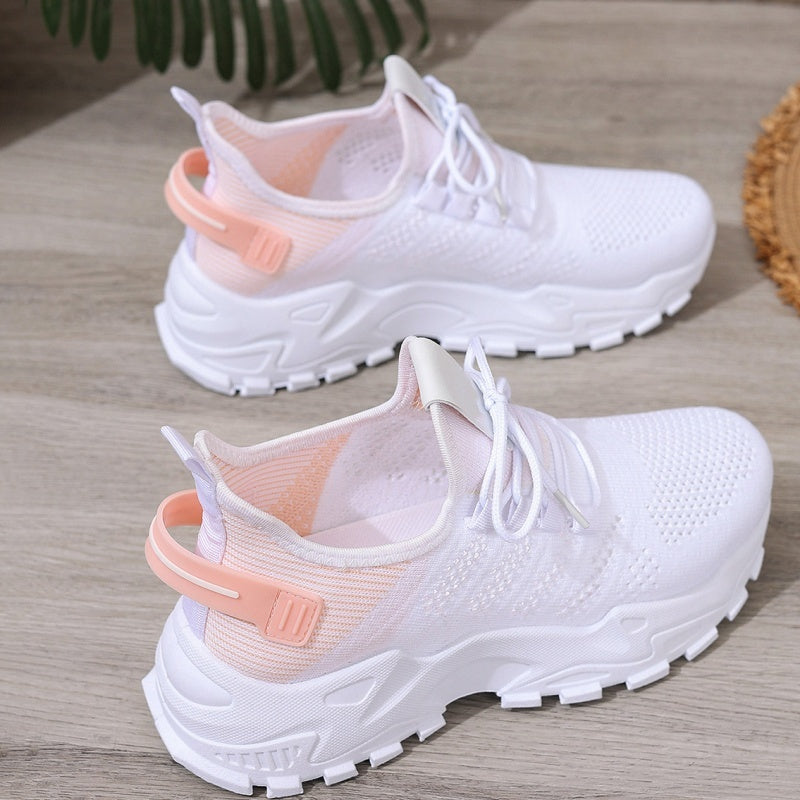 Trendige, atmungsaktive Mesh-Laufschuhe für Damen